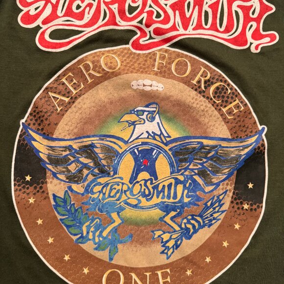 Aerosmith Tank Top Women’s Small Green Tour 2024 - Picture 3 of 4